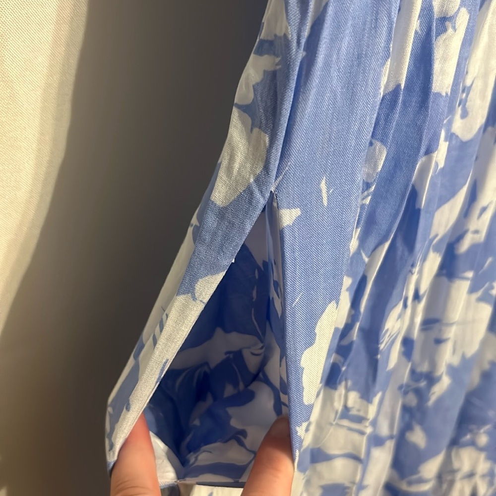 HYACINTH HOUSE
Blue and White Floral Cisco Maxi Dress - Picture 9 of 13